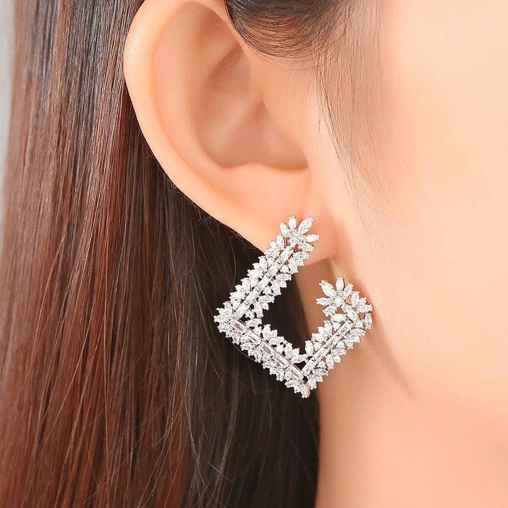 Parallel Square Earrings