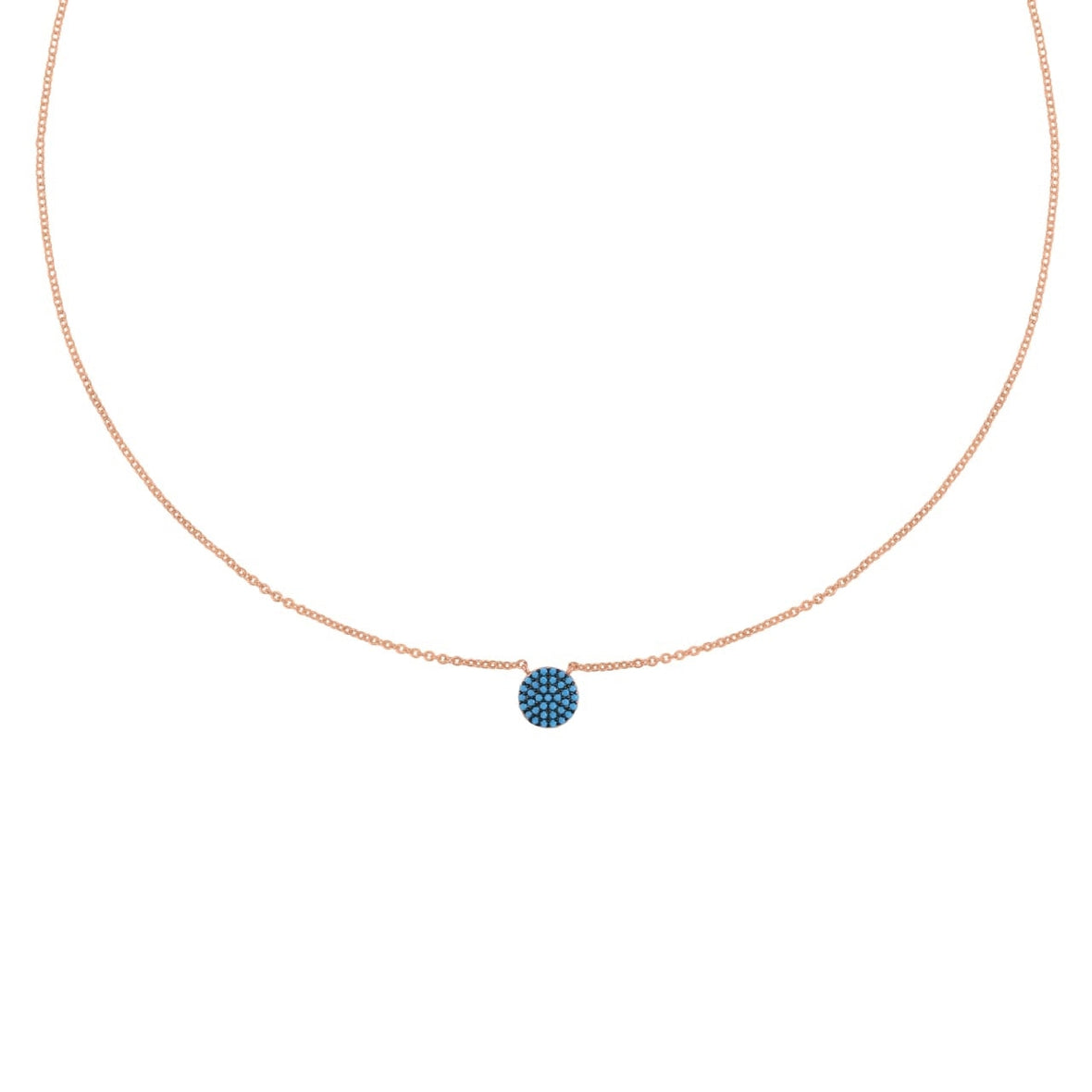 Upscale Round Dot Necklace